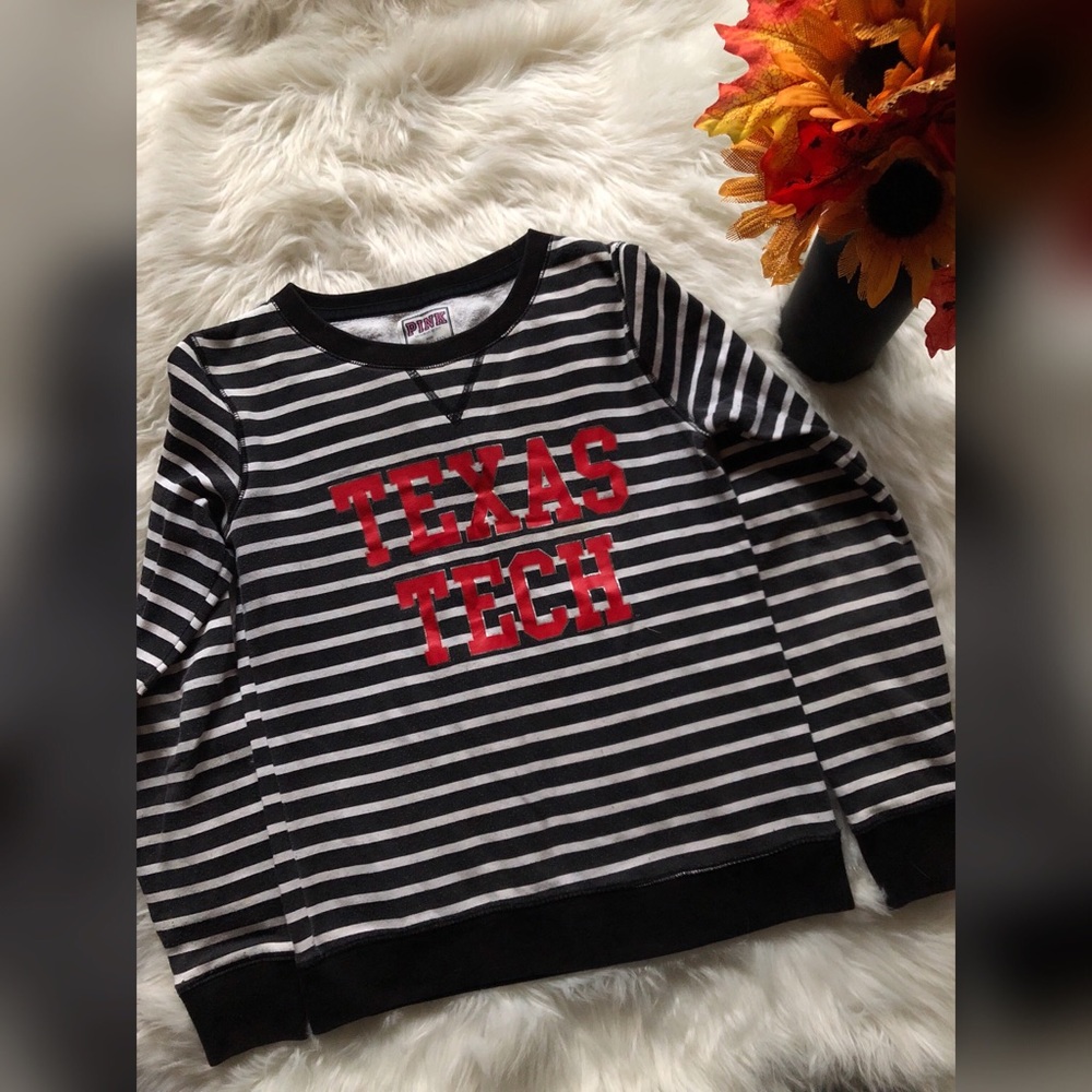 Women’s PINK Texas Tech Crewneck Sweatshirt